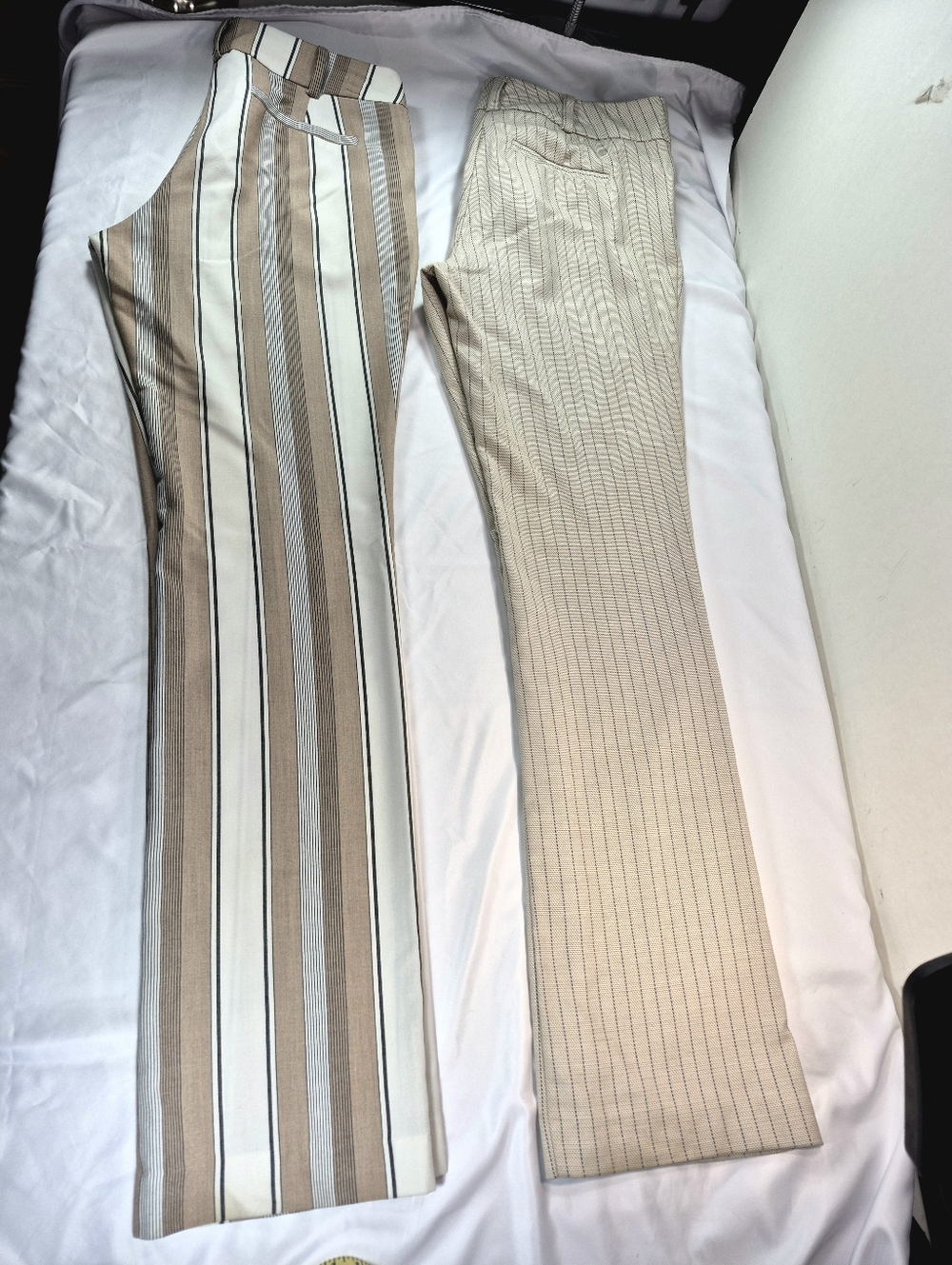 NWOT Bundle of 2: 7th Avenue New York & Co Pinstripe Dress Pants, Size 8 Tall